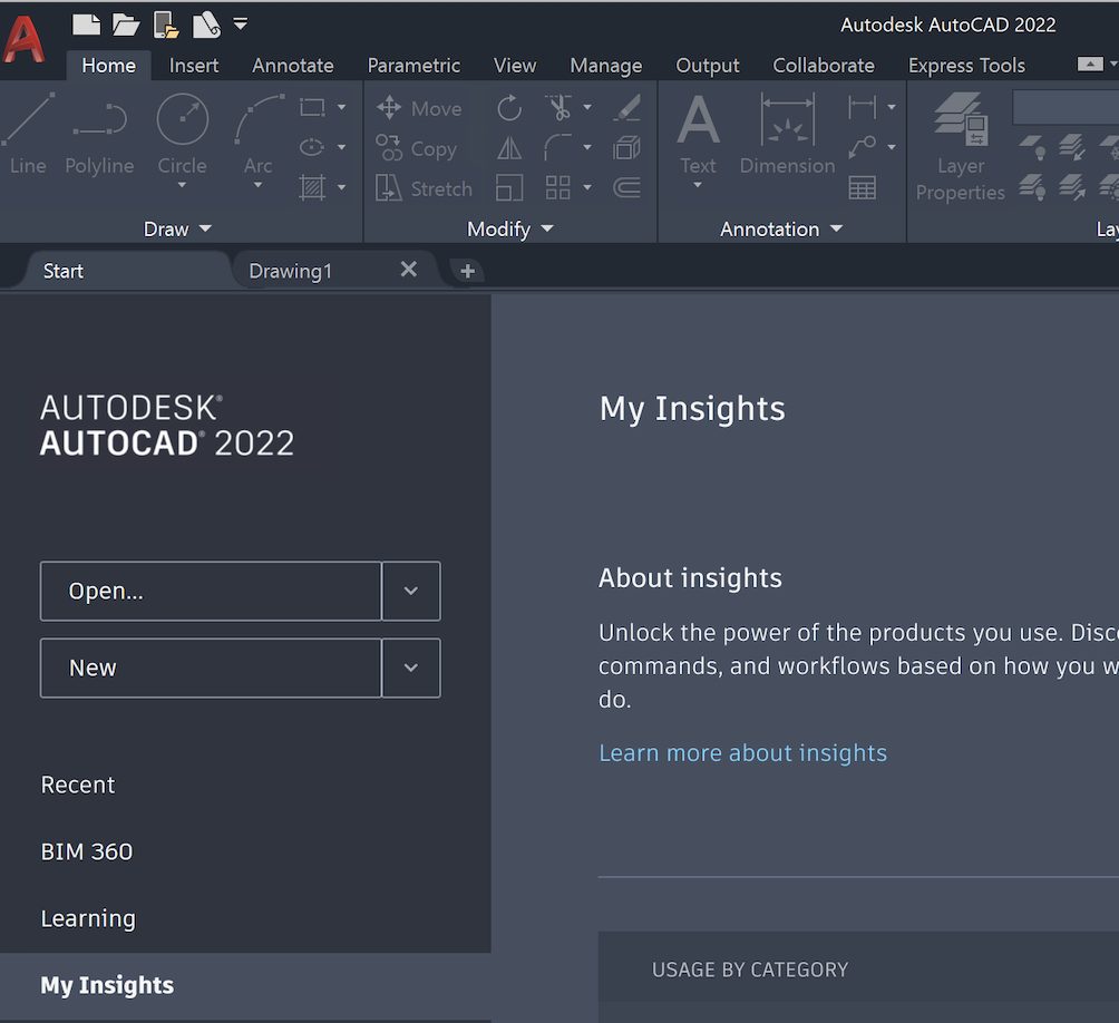 Get Started with My Insights in AutoCAD
