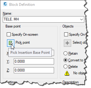 block point AutoCAD