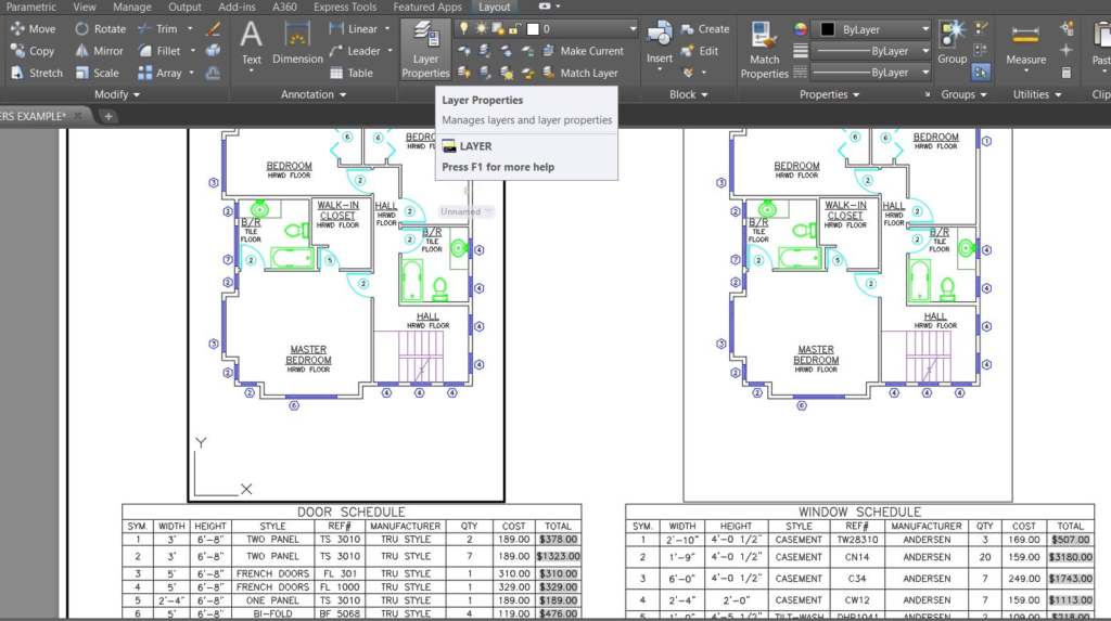 Layer Properties Manager AutoCAD