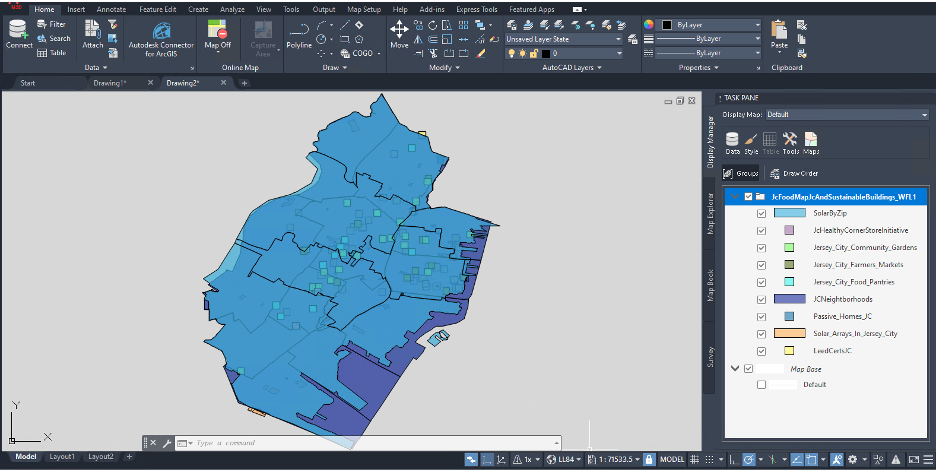 AutoCAD Map 3D toolset 2021