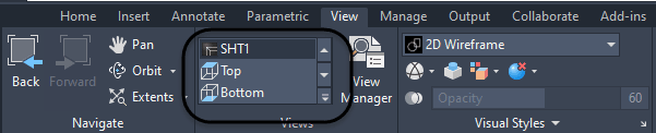 Views list AutoCAD