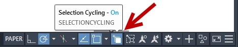 Selection Cycling icon AutoCAD