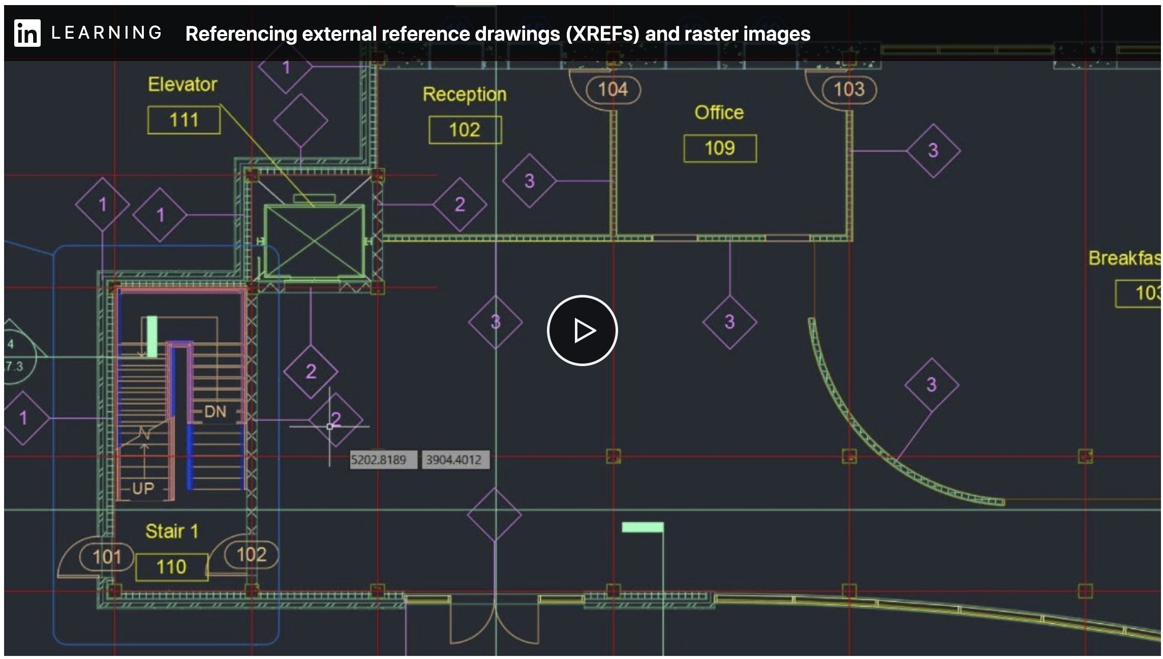 Referencing XREFs and raster images in AutoCAD