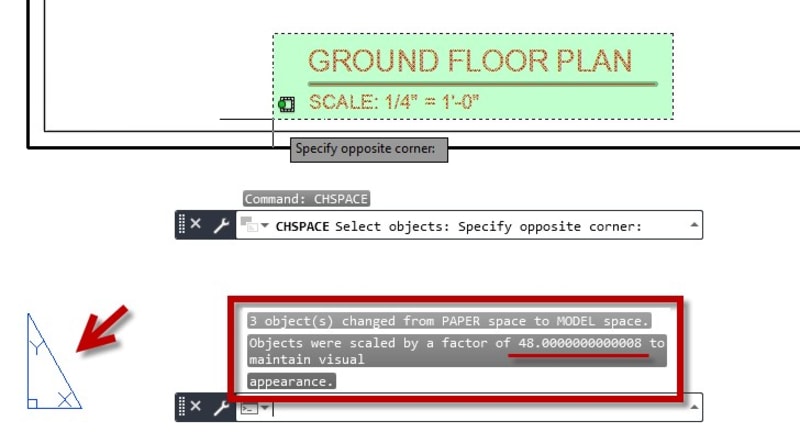 Paper Space to Model Space AutoCAD