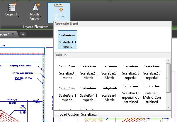 Scale Bar Map 3D toolset AutoCAD