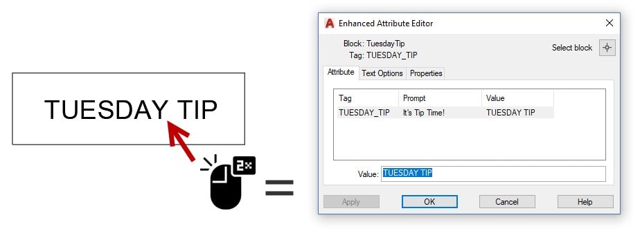Enhanced Attribute Editor AutoCAD 