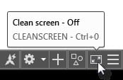 clean screen AutoCAD