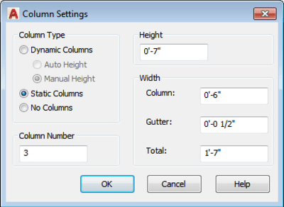 AutoCAD Text Settings
