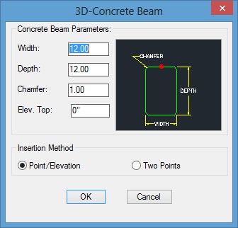 Concrete Beams App AutoCAD