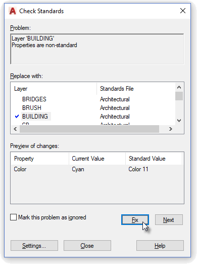 CAD Standards Checker