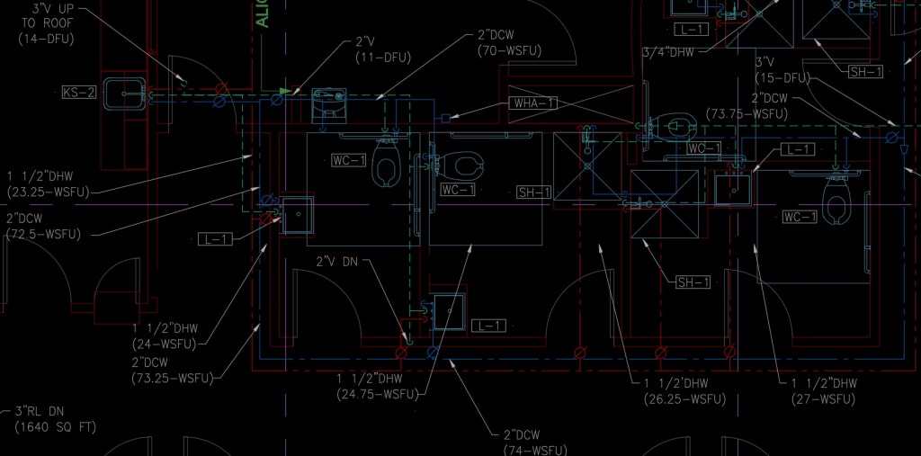 MEP Toolset AutoCAD 2D Plumbing