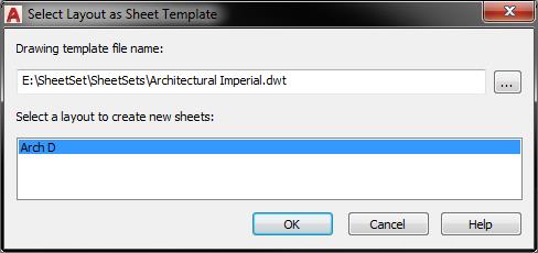 AutoCAD Sheet Set Select Layout 