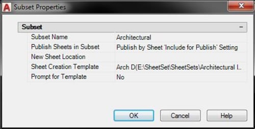 Assign AutoCAD Sheet Sets