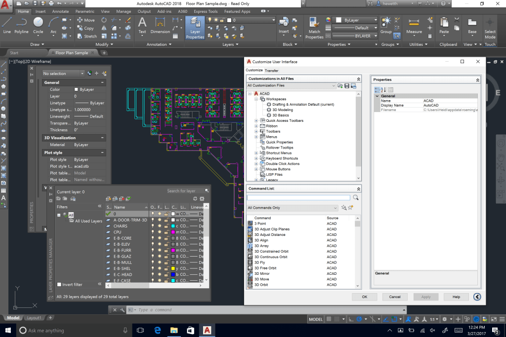 What's New in AutoCAD 2018 Technology and Performance: High Res Monitor After