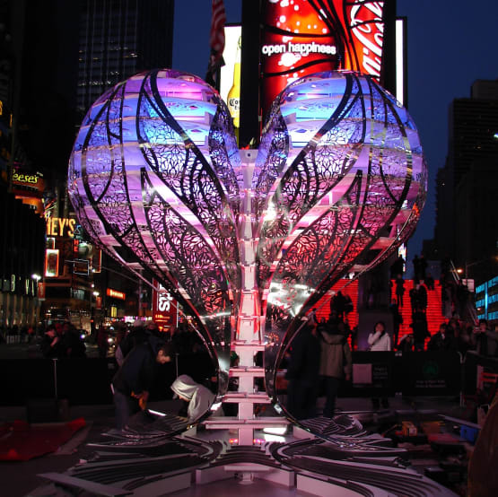 Valentine's Day Heart in Times Square