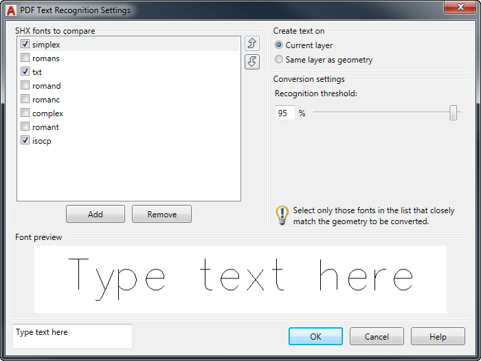 PDF Import Supports SHX Font Import