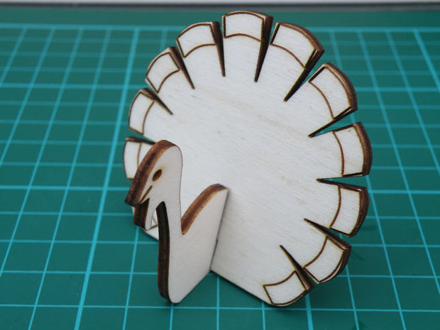 Holiday Centerpieces with AutoCAD: Lasercut Turkey