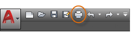 AutoCAD Quick Access toolbar for plotting. Hitchhiker's Guide to Basics of ... AutoCAD printing.
