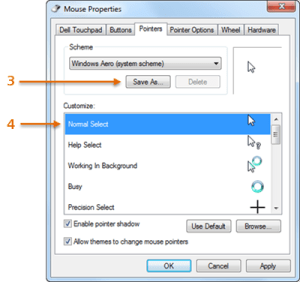 AutoCAD Mouse Properties dialog box. Tuesday Tips: Cursors