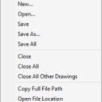 AutoCAD File tabs right-click menu. Tuesday tips Lynn Allen