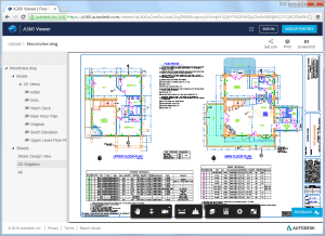 AutoCAD 2017 - Design view in the A360 viewer.
