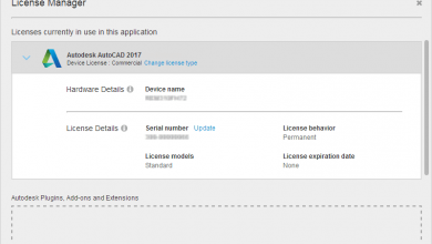 Selecting a license type