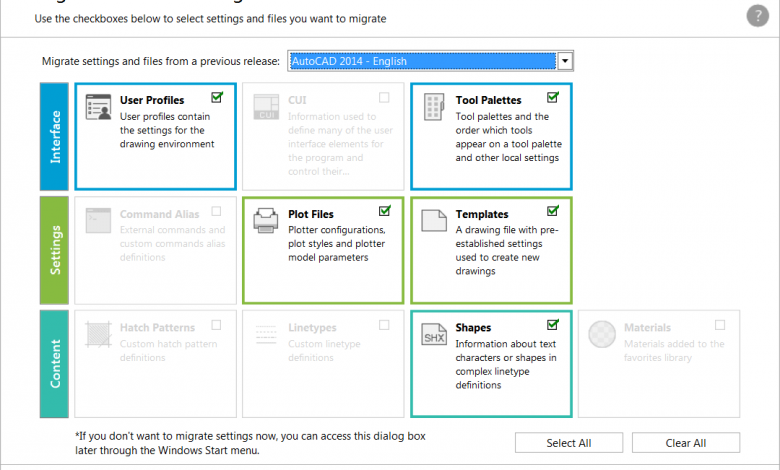 Migrate Custom Settings