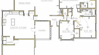 Floor plan in AutoCAD 2017 imported from a PDF.