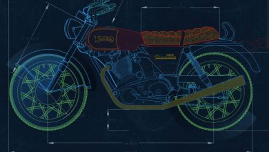 AutoCAD LT is best low-cost CAD. Motorcycle diagram.
