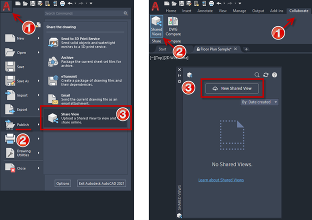 Shared Views in AutoCAD