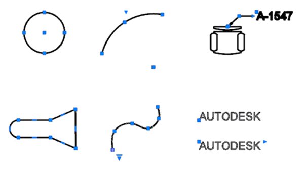 AutoCAD Grip Examples