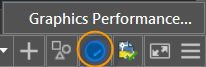 Graphics Performance status bar icon