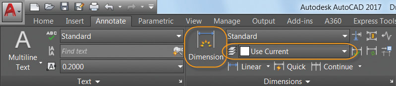 Annotations in AutoCAD 1