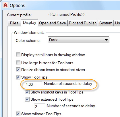 Tuesday Tips: AutoCAD ToolTips Delay