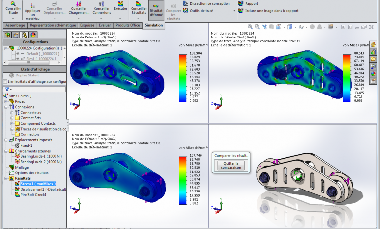Compare Simulation Results with Configurations